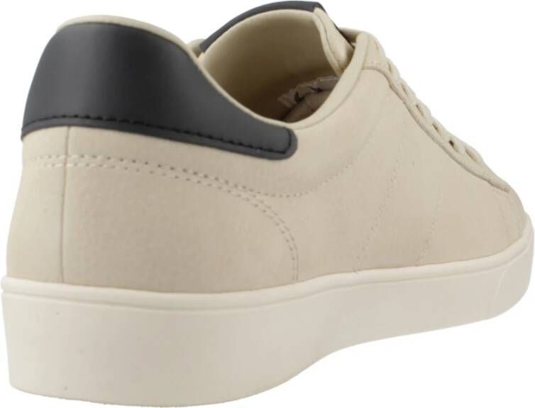 Fred Perry Gestructureerde Spencer Sneakers Beige Heren