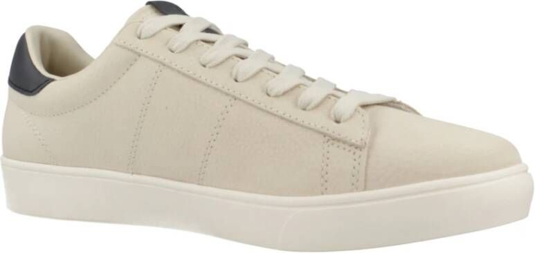 Fred Perry Gestructureerde Spencer Sneakers Beige Heren