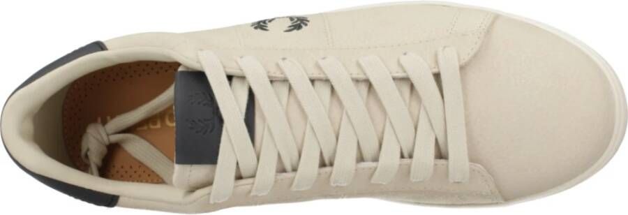 Fred Perry Gestructureerde Spencer Sneakers Beige Heren