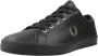 Fred Perry Leren Baseline Sneakers Black Heren - Thumbnail 2