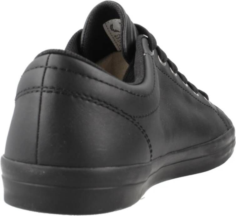 Fred Perry Leren Baseline Sneakers Black Heren