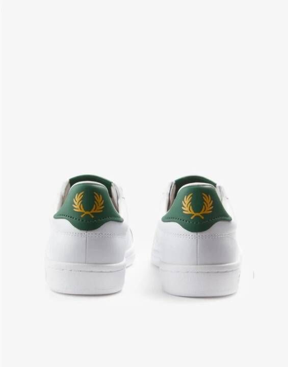 Fred Perry Leren Heren Sneakers Array Collectie White Heren