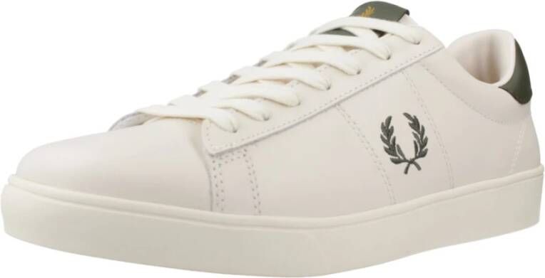 Fred Perry Leren Spencer Sneakers Beige Heren