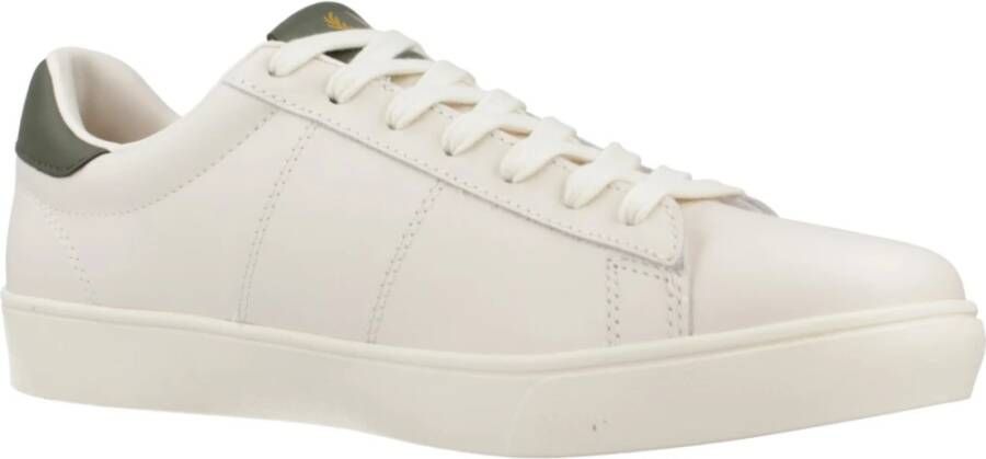 Fred Perry Leren Spencer Sneakers Beige Heren