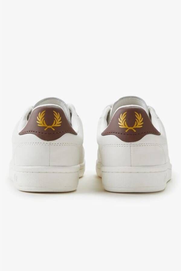 Fred Perry Leren Tennisschoenen White Heren