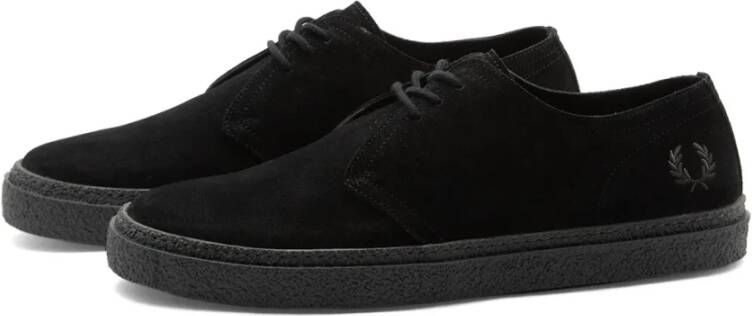 Fred Perry Linden Suède Zwarte Schoenen Black Heren