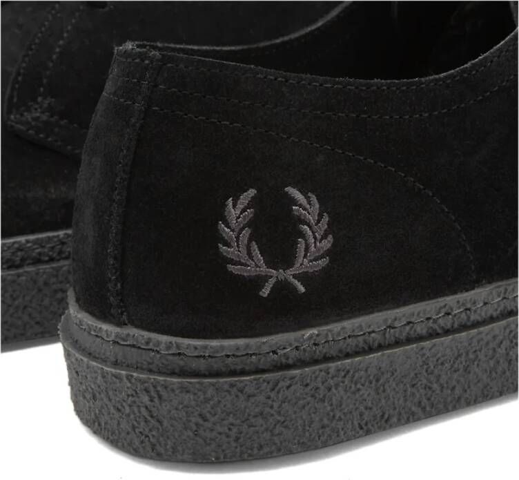 Fred Perry Linden Suède Zwarte Schoenen Black Heren