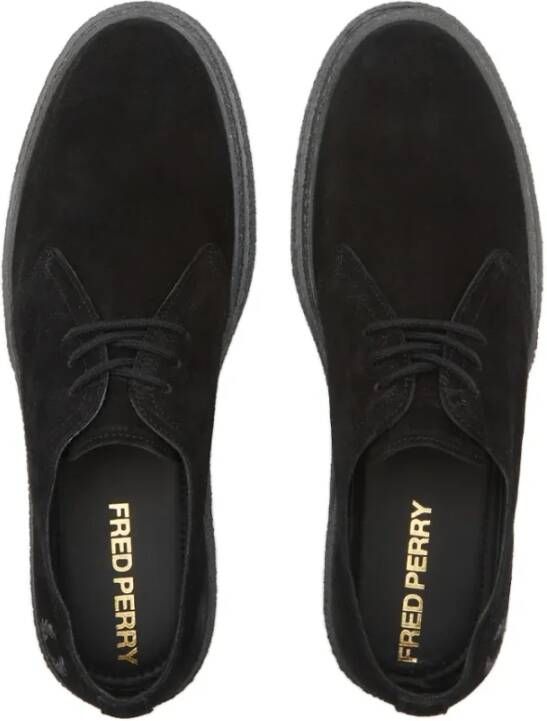 Fred Perry Linden Suède Zwarte Schoenen Black Heren