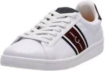 Fred Perry Sneaker met veters en B4292 Wit Logo voor heren Wit Heren