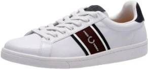 Fred Perry Sneaker met veters en B4292 Wit Logo voor heren Wit Heren