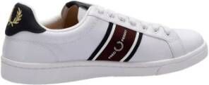 Fred Perry Sneaker met veters en B4292 Wit Logo voor heren Wit Heren