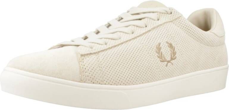 Fred Perry Klassieke Spencer Sneakers voor Mannen Beige Heren