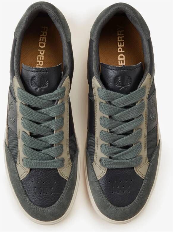 Fred Perry Tennisschoenen B440 Zwart Groen Multicolor Heren