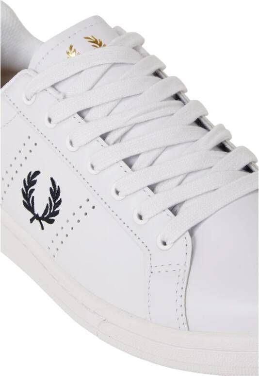 Fred Perry Witte Tennisschoen Laurierkroon White Heren