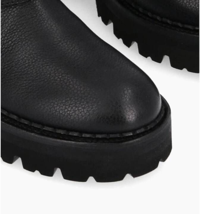 Free Lance Graanleer Biker Boots Carrie Black Dames