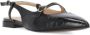 Fru.it Zwarte Leren Slingback met Pijl Teen Black Dames - Thumbnail 3