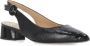 Fru.it Zwarte Leren Slingback met Pijl Teen Black Dames - Thumbnail 3