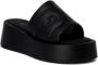 Furla Zwarte leren slippers met rubberen zool Black Dames - Thumbnail 3