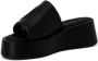 Furla Zwarte leren slippers met rubberen zool Black Dames - Thumbnail 5