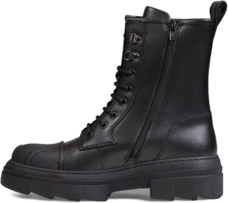 Furla Army Boot Dames Collectie Leer Black Dames