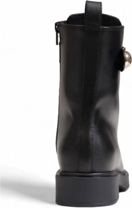 Furla Army Boot Herfst Winter Collectie Leer Black Dames