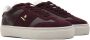 Furla Bordeaux Leren Sneakers Rubberen Zool Veters Red Dames - Thumbnail 2