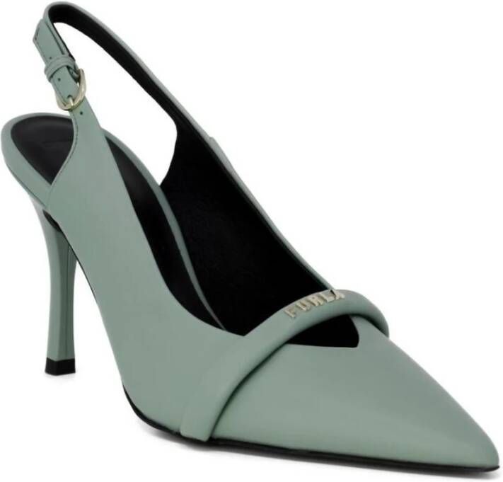 Furla Core Slingback Hakken Schoenen Lente Zomer Collectie Green Dames