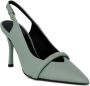 Furla Groene puntige neus leren pumps Green Dames - Thumbnail 3