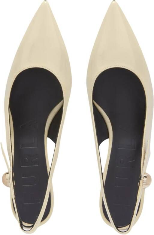 Furla Sfera Slingback Beige Dames