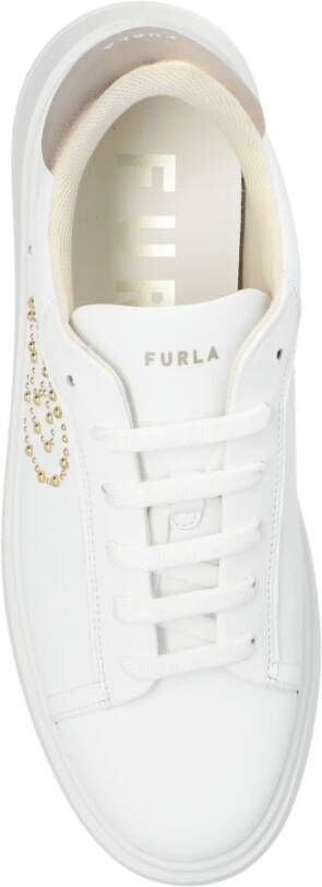 Furla Sportschoenen met logo White Dames