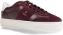 Furla Bordeaux Leren Sneakers Rubberen Zool Veters Red Dames - Thumbnail 6