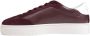 Furla Bordeaux Leren Sneakers Rubberen Zool Veters Red Dames - Thumbnail 7