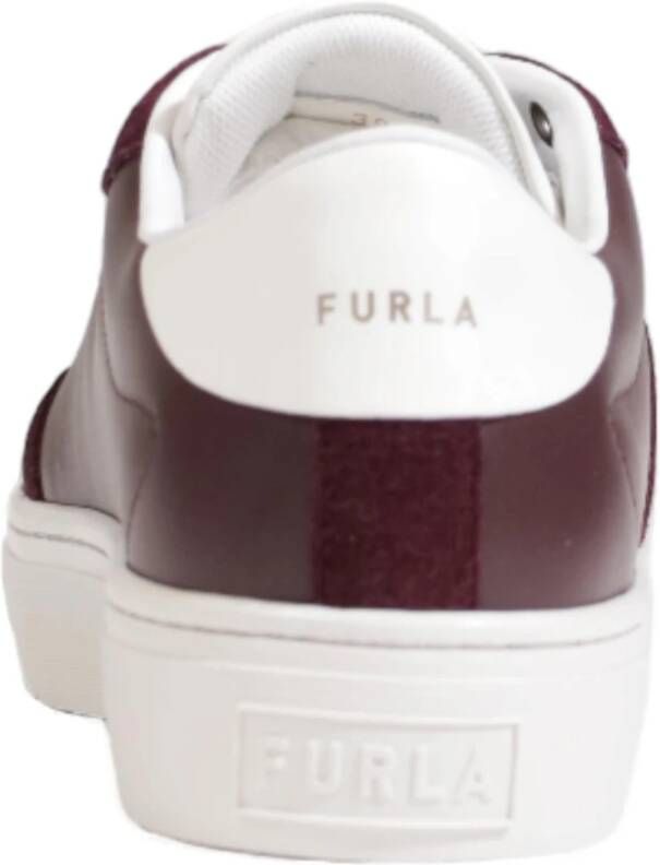 Furla Veterschoen Herfst Winter Collectie Leer Red Dames