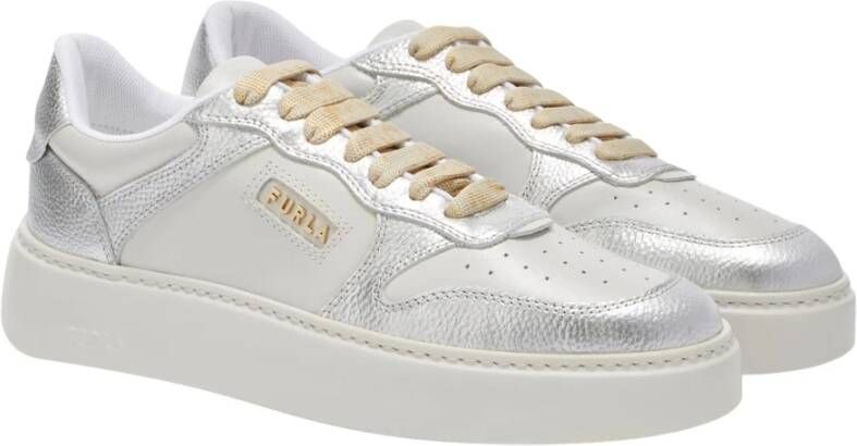 Furla Vetersluiting Chunky Sneakers Gray Dames