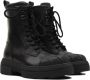 Furla Army Boot Dames Collectie Leer Black Dames - Thumbnail 2