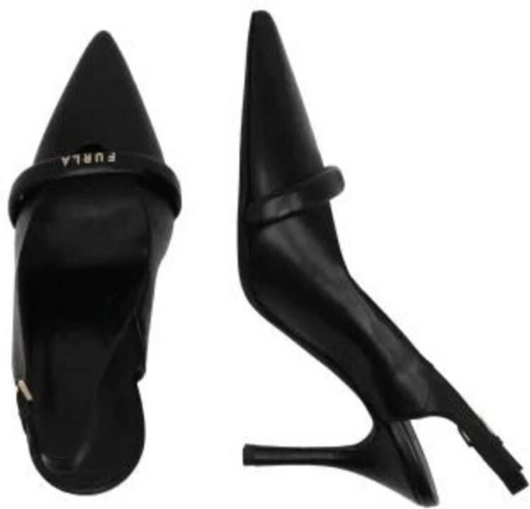 Furla Zwarte Leren Pumps voor Lente Zomer Black Dames