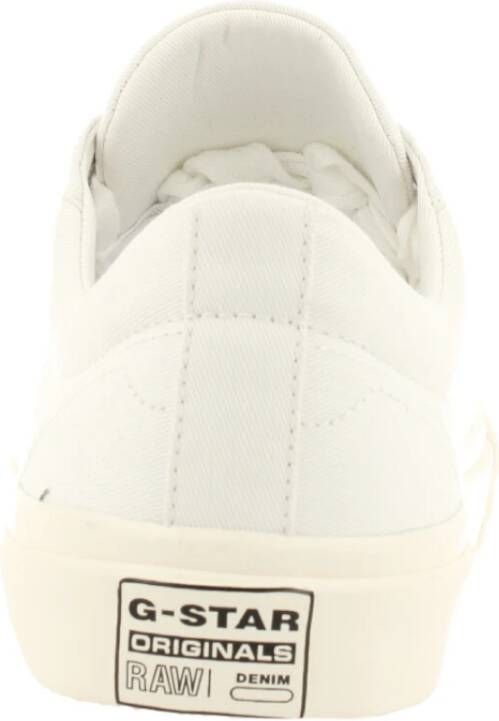 G-Star Canvas Sneaker met Rubberen Neuskap Wit Heren