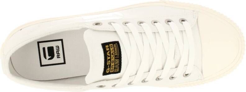 G-Star Canvas Sneaker met Rubberen Neuskap Wit Heren