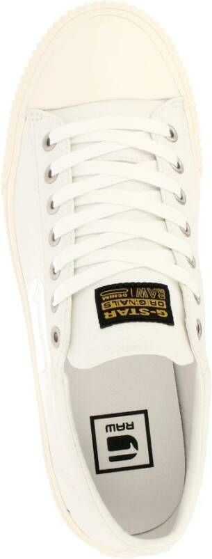 G-Star Canvas Sneaker met Rubberen Neuskap Wit Heren