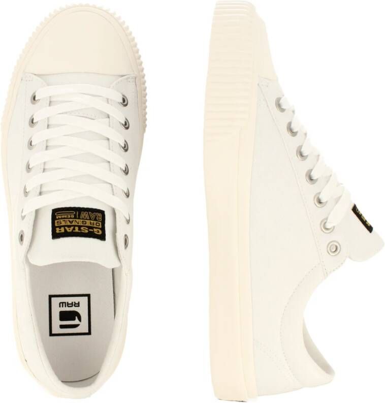 G-Star Canvas Sneaker met Rubberen Neuskap Wit Heren