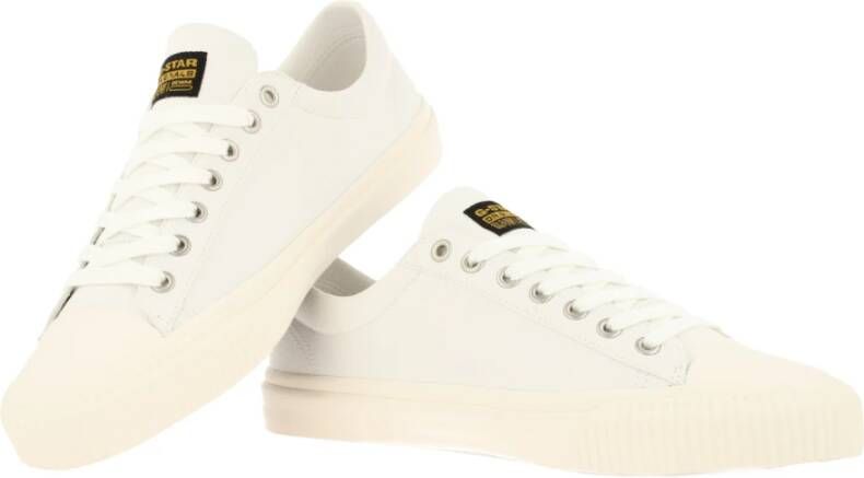 G-Star Canvas Sneaker met Rubberen Neuskap Wit Heren