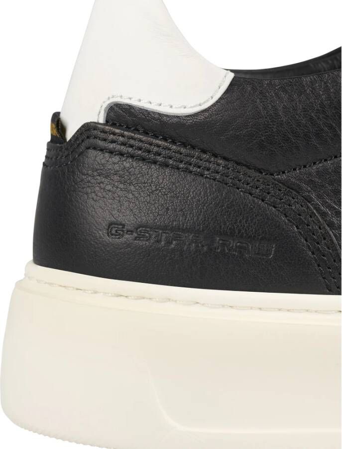 G-Star Klassieke Lage Leren Sneaker Zwart Heren