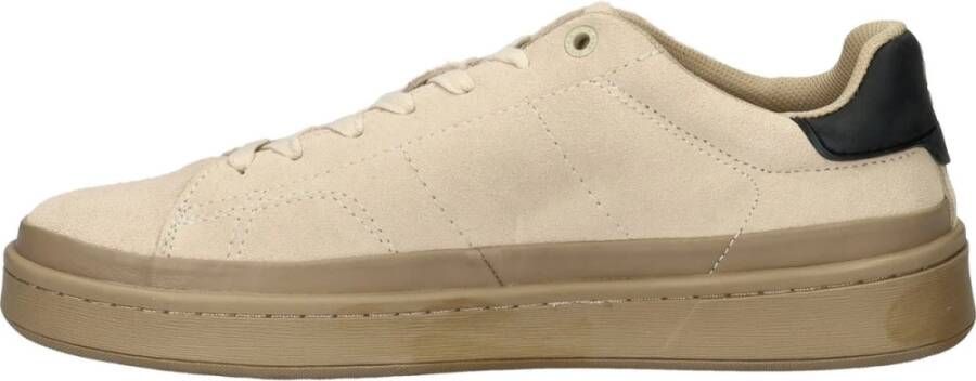 G-Star Lage Cup Sneaker met Suède Detail Beige Heren