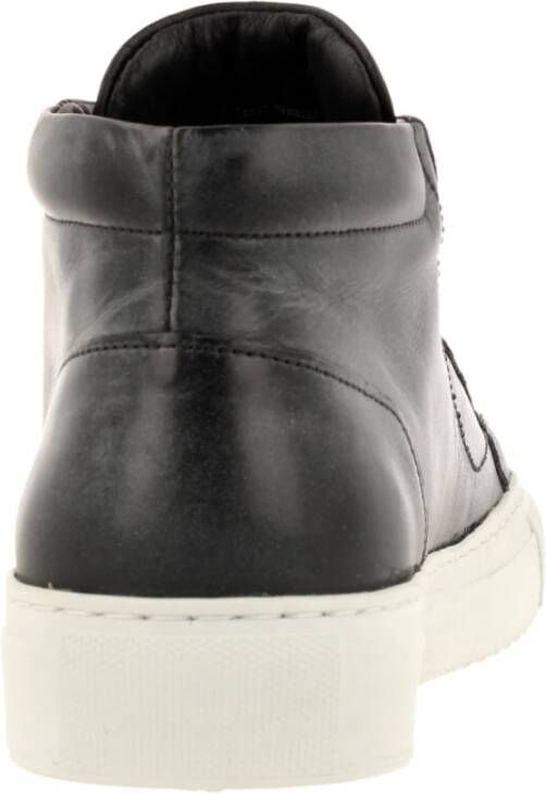 G-Star Leren Hoge Top Sneaker Zwart Dames