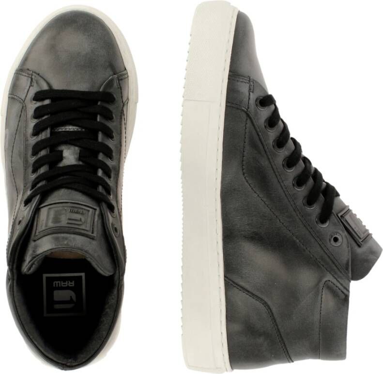 G-Star Leren Hoge Top Sneaker Zwart Dames