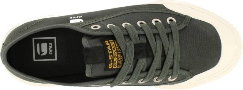 G-Star Moderne Canvas Sneaker met Reliëfstructuur Groen Dames