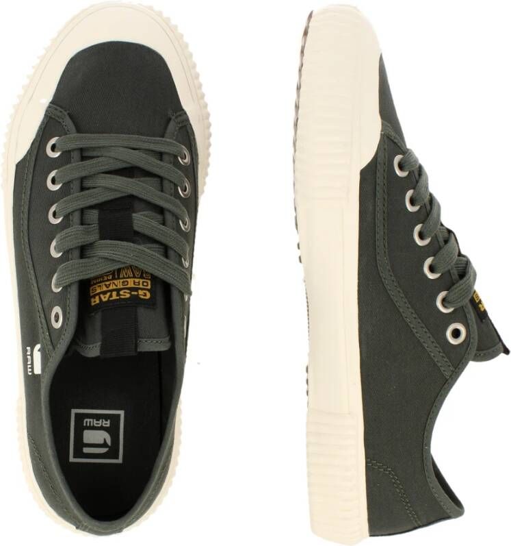 G-Star Moderne Canvas Sneaker met Reliëfstructuur Groen Dames