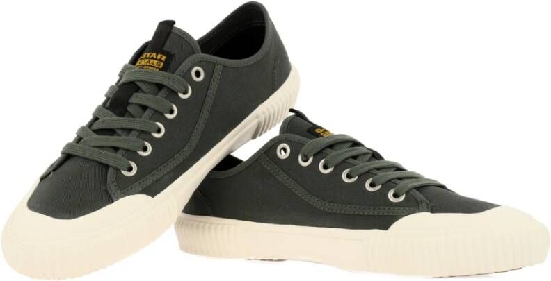 G-Star Moderne Canvas Sneaker met Reliëfstructuur Groen Dames