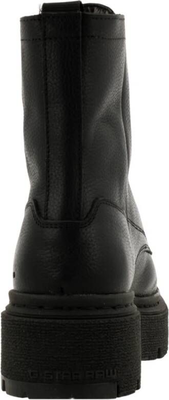 G-Star Stoere Leren Veterboot Zwart Dames