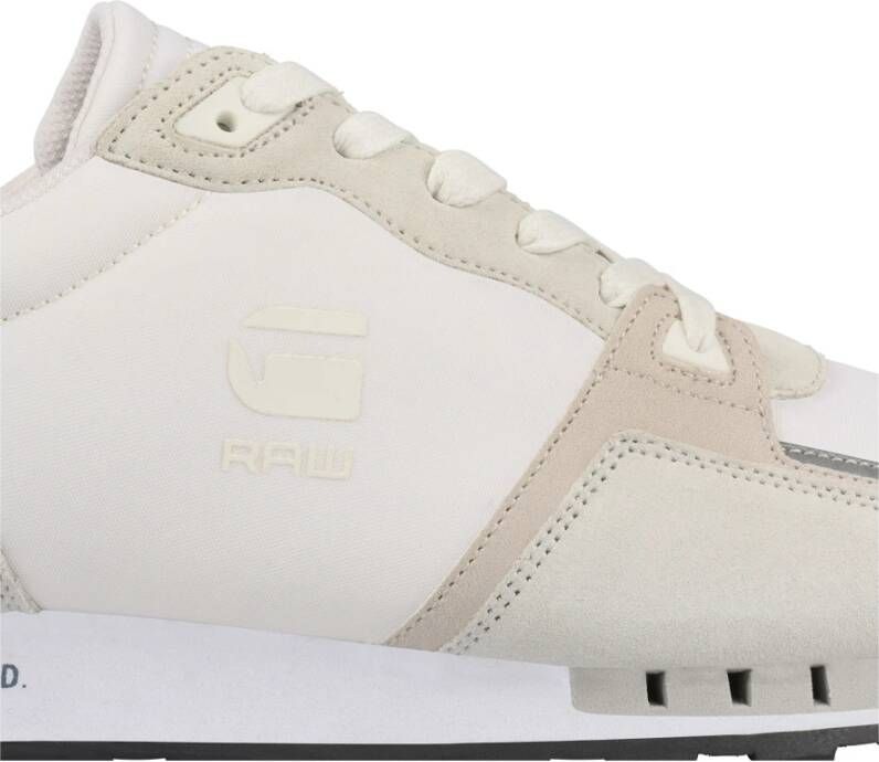 G-Star Track II POP Lage Sneaker van PU Leer en Textiel Beige Heren